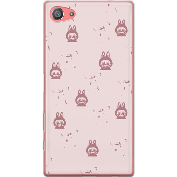 Sony Xperia Z5 Compact Gjennomsiktig deksel Labubu Neon Pop - Neonfarget pop art monster