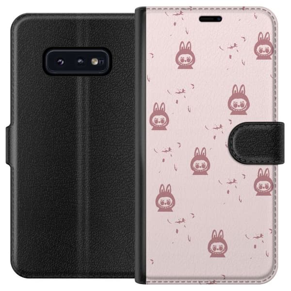 Samsung Galaxy S10e Lompakkokotelo Labubu Neon Pop - Neonvärinen pop art hirviö