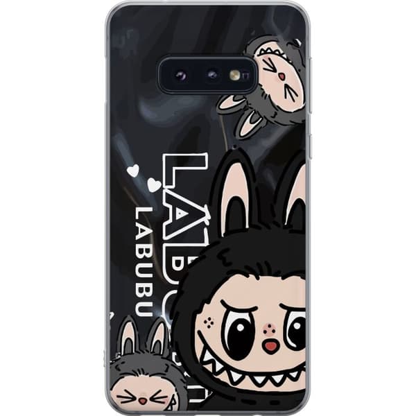 Samsung Galaxy S10e Läpinäkyvä kuori <nl>Labubu Black Energy - Musta kuviointi katutyyliin