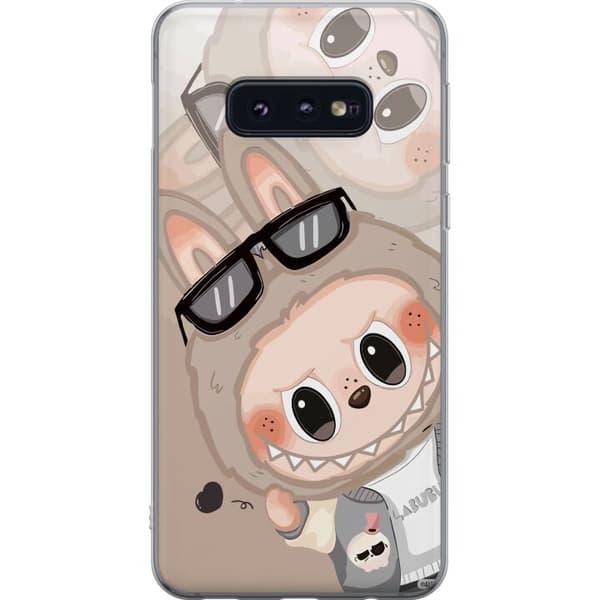 Samsung Galaxy S10e Läpinäkyvä kuori Labubu Rainbow Chaos