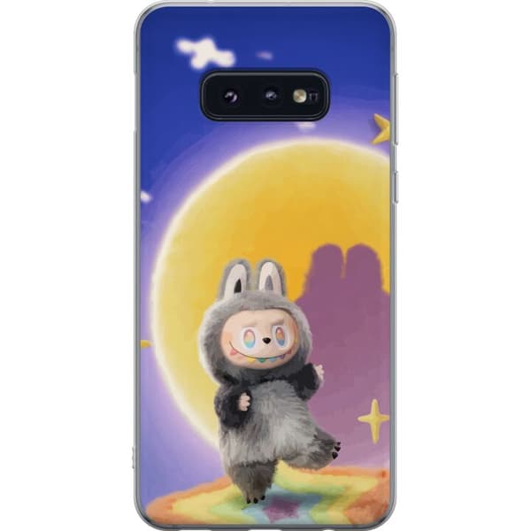 Samsung Galaxy S10e Läpinäkyvä kuori Labubu Neon Pop - Neonväri pop-taiteen hirviö