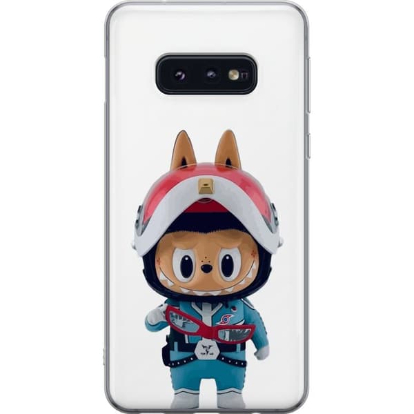 Samsung Galaxy S10e Läpinäkyvä kuori How2work Labubu hirviöt x Ultraman Blue -hahmo