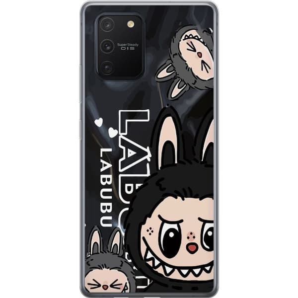 Samsung Galaxy S10 Lite Genomskinligt Skal Labubu Black Energy – Svart mönster i streetstyle
