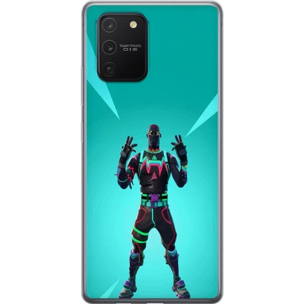 Samsung Galaxy S10 Lite Läpinäkyvä kuori musta ritari fortnite
