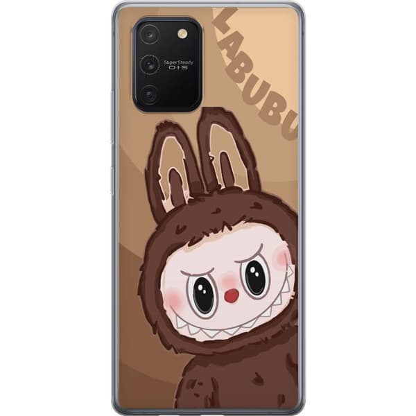 Samsung Galaxy S10 Lite Genomskinligt Skal Labubu Cloud Cutie – Vit och blå design med gullig stil