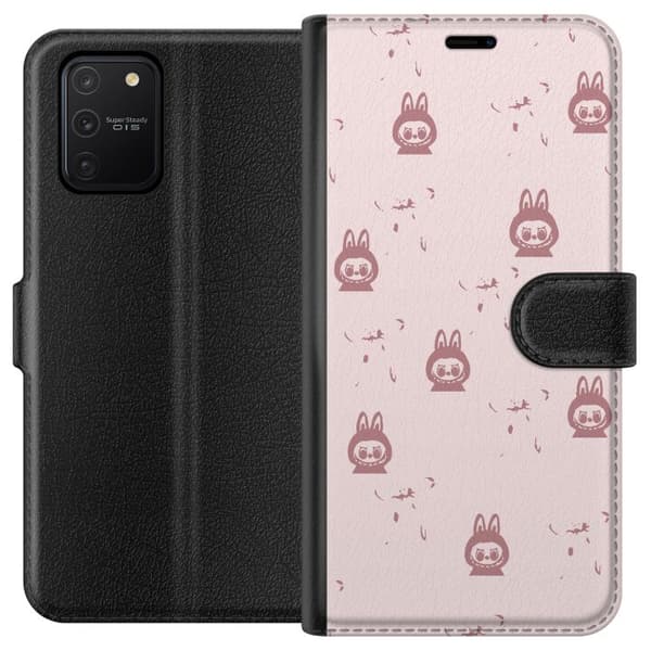 Samsung Galaxy S10 Lite Tegnebogsetui Labubu Neon Pop - Neonfarvet pop art monster