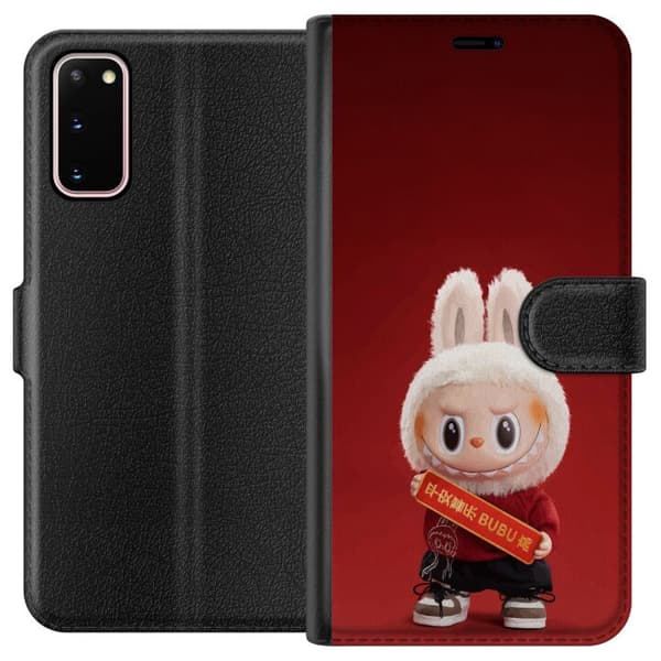 Samsung Galaxy S20 Lommeboketui Pop Mart The Monsters Labubu Lykke til Vinyl Plysj Dukke