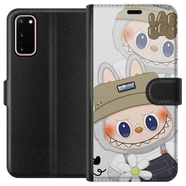 Samsung Galaxy S20 Lommeboketui Labubu Minimal Mood - Enkel og stilig monsterdesign