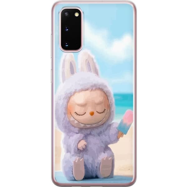 Samsung Galaxy S20 Gjennomsiktig deksel Labubu Pink Stemning
