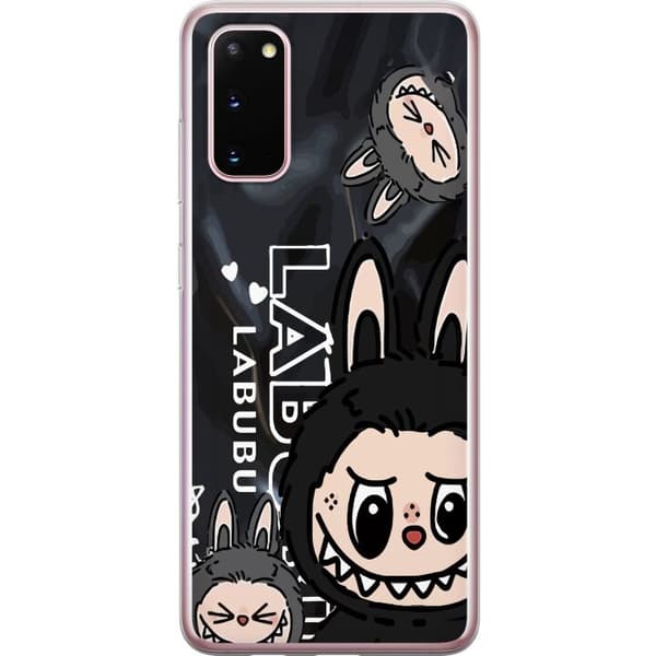 Samsung Galaxy S20 Gennemsigtig cover <nl>Labubu Black Energy - Sort mønster i gade stil