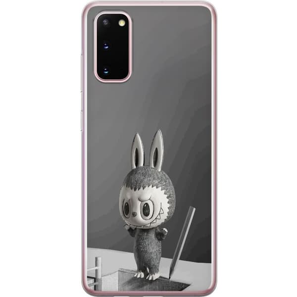 Samsung Galaxy S20 Gjennomsiktig deksel Pop Mart MEGA LABUBU LABUBU Sketch 1000%