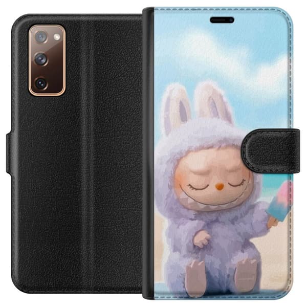 Samsung Galaxy S20 FE Lompakkokotelo Labubu Vaaleanpunainen Tunnelma
