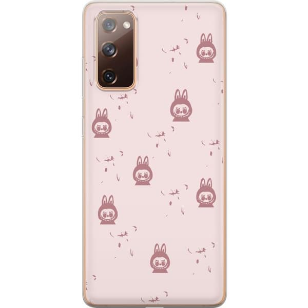 Samsung Galaxy S20 FE Genomskinligt Skal Labubu Neon Pop – Neonfärgad pop art monster