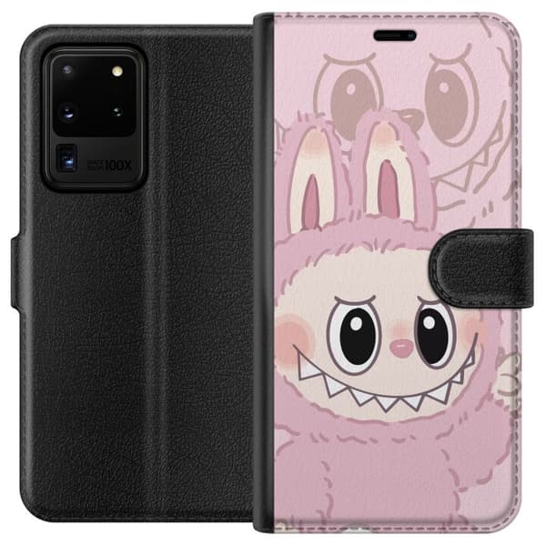 Samsung Galaxy S20 Ultra Lompakkokotelo Labubu Floral Freak