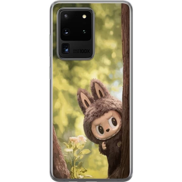 Samsung Galaxy S20 Ultra Läpinäkyvä kuori Labubu Graffiti Vibes – Katutaide hirviömuodossa