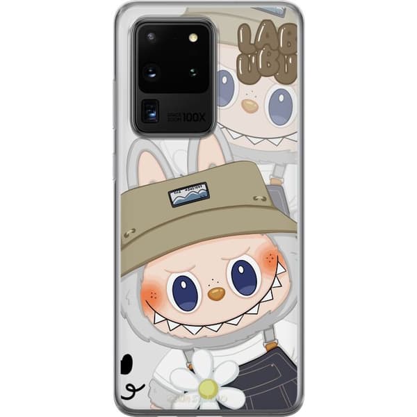 Samsung Galaxy S20 Ultra Läpinäkyvä kuori Labubu Minimal Mood - Yksinkertainen ja tyylikäs hirviösuunnittelu
