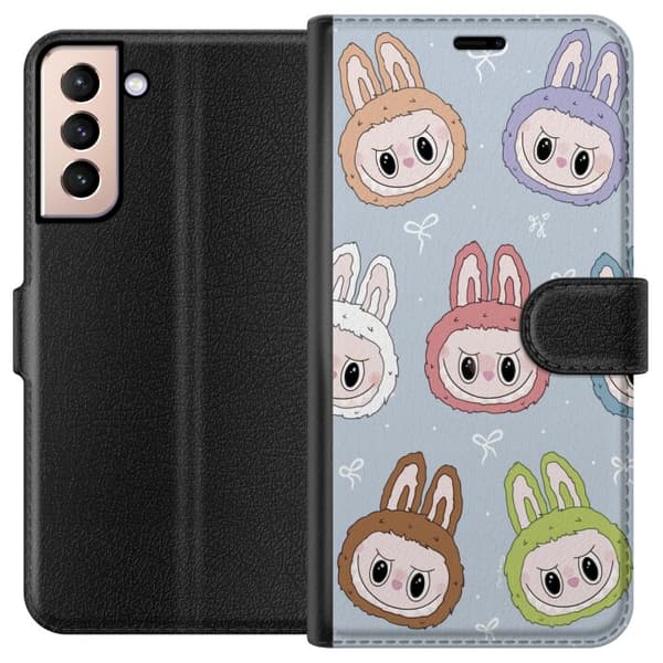 Samsung Galaxy S21 Plånboksfodral Labubu Star Pattern – Stjärnmönstrat med monsterlook