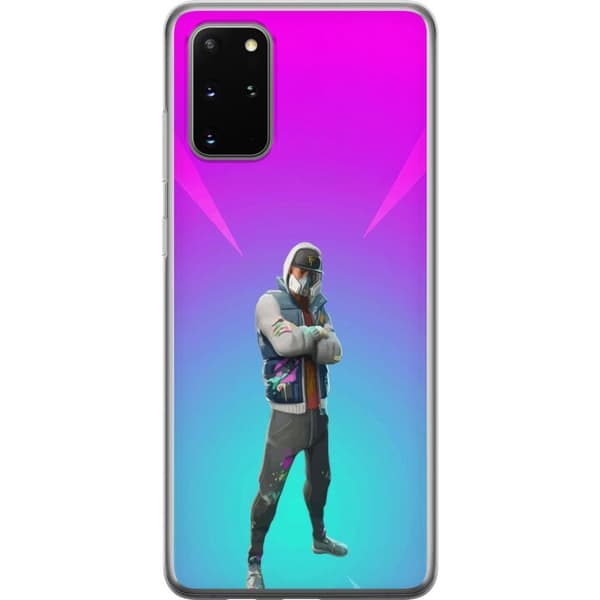 Samsung Galaxy S20+ Gennemsigtig cover sort ridder fortnite