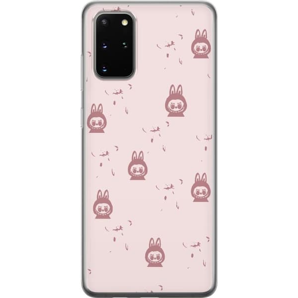 Samsung Galaxy S20+ Läpinäkyvä kuori Labubu Neon Pop - Neonvärinen pop art hirviö