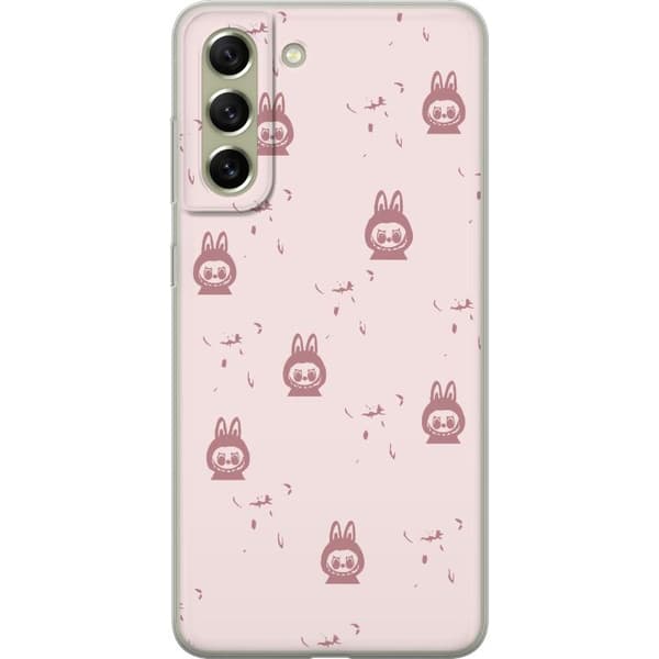 Samsung Galaxy S21 FE 5G Läpinäkyvä kuori Labubu Neon Pop - Neonvärinen pop art hirviö