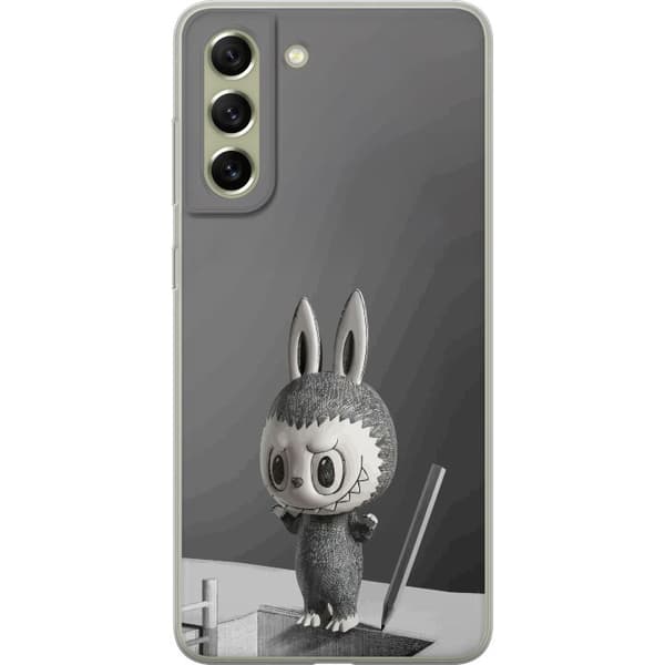 Samsung Galaxy S21 FE 5G Genomskinligt Skal Pop Mart MEGA LABUBU LABUBU Sketch 1000%