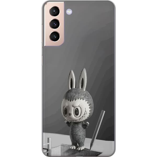 Samsung Galaxy S21 Gjennomsiktig deksel Pop Mart MEGA LABUBU LABUBU Sketch 1000%