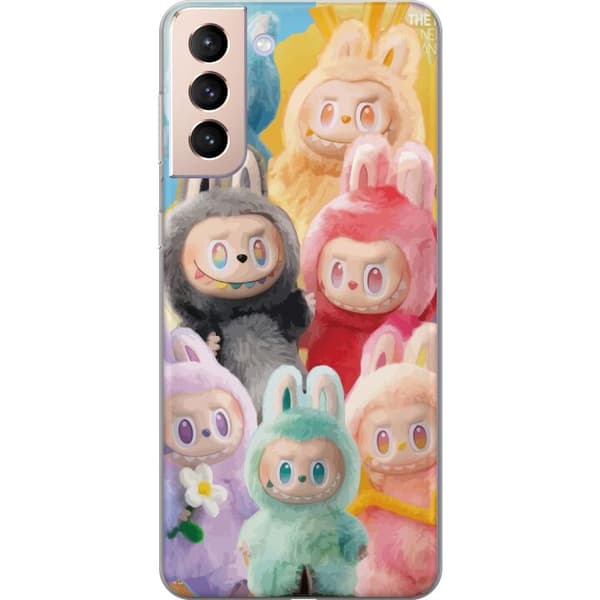 Samsung Galaxy S21 Läpinäkyvä kuori Labubu Luonnos Tyyli