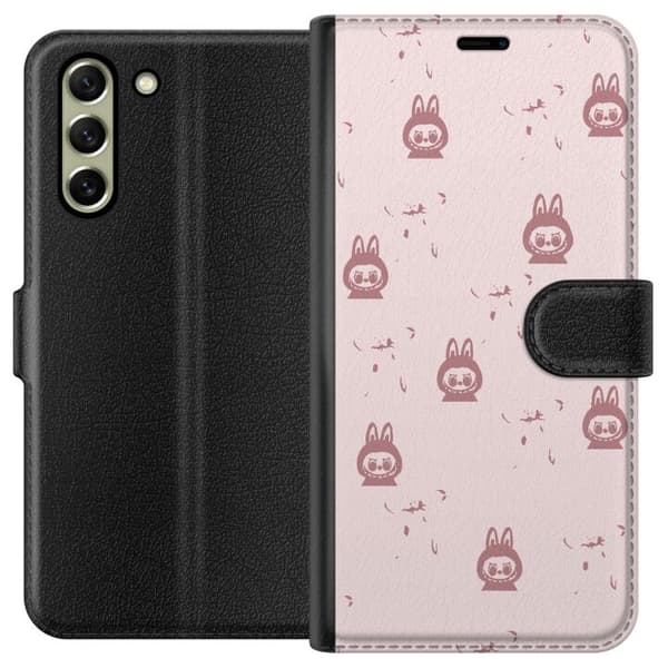 Samsung Galaxy S21 FE 5G Plånboksfodral Labubu Neon Pop – Neonfärgad pop art monster