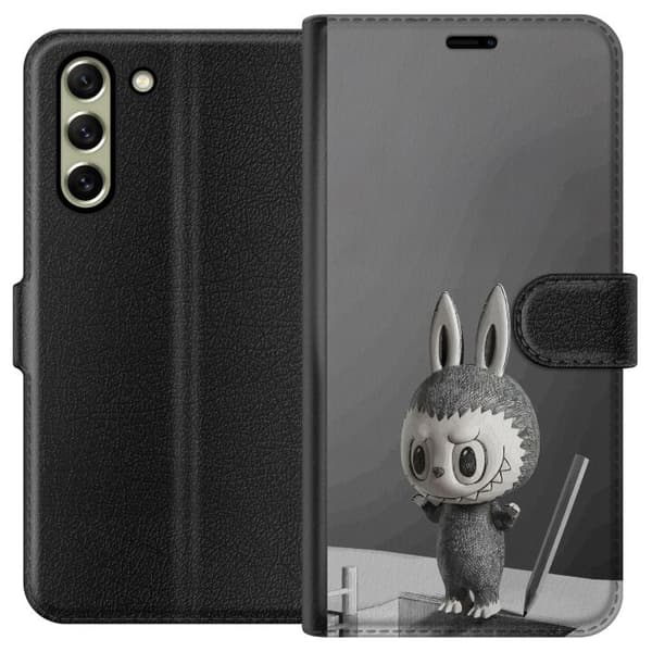 Samsung Galaxy S21 FE 5G Plånboksfodral Pop Mart MEGA LABUBU LABUBU Sketch 1000%