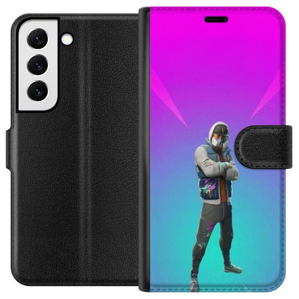 Samsung Galaxy S22 5G Lommeboketui svart ridder fortnite