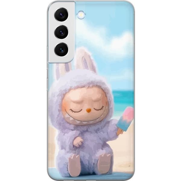 Samsung Galaxy S22 5G Gjennomsiktig deksel Labubu Pink Stemning