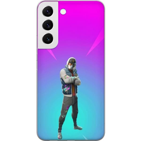 Samsung Galaxy S22 5G Gennemsigtig cover sort ridder fortnite