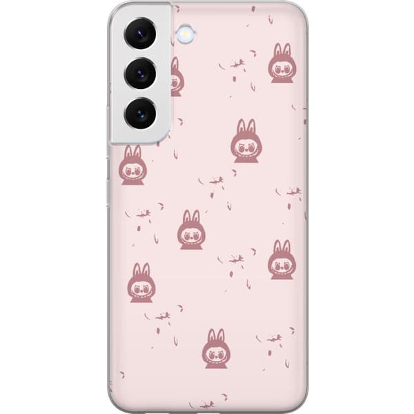 Samsung Galaxy S22 5G Gjennomsiktig deksel Labubu Neon Pop - Neonfarget pop art monster