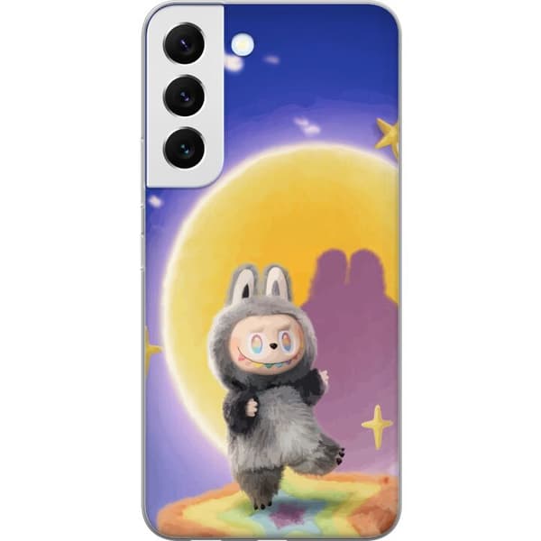 Samsung Galaxy S22+ 5G Gennemsigtig cover Labubu Neon Pop - Neonfarvet pop art monster