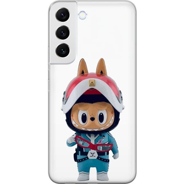Samsung Galaxy S22+ 5G Gennemsigtig cover How2work Labubu Monstre x Ultraman Blue Figur