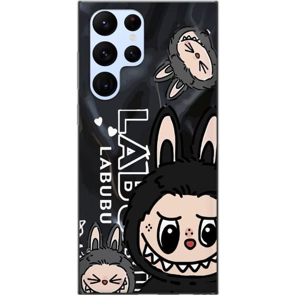 Samsung Galaxy S22 Ultra 5G Läpinäkyvä kuori <nl>Labubu Black Energy - Musta kuviointi katutyyliin