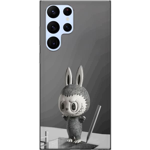 Samsung Galaxy S22 Ultra 5G Gennemsigtig cover Pop Mart MEGA LABUBU LABUBU Sketch 1000%