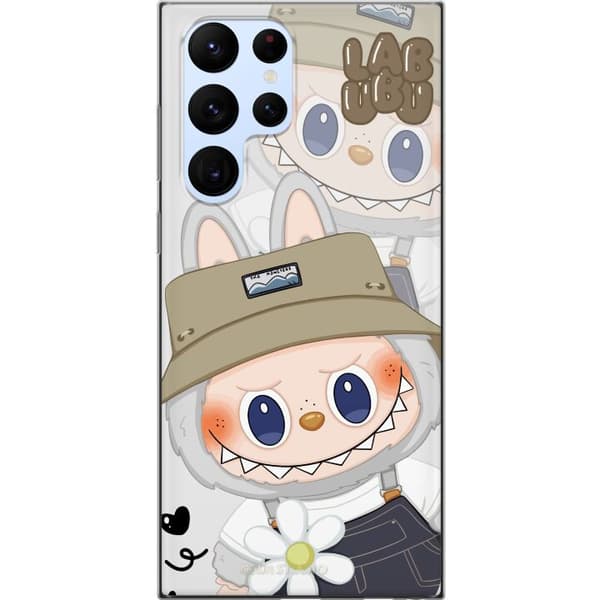 Samsung Galaxy S22 Ultra 5G Gjennomsiktig deksel Labubu Minimal Mood - Enkel og stilig monsterdesign
