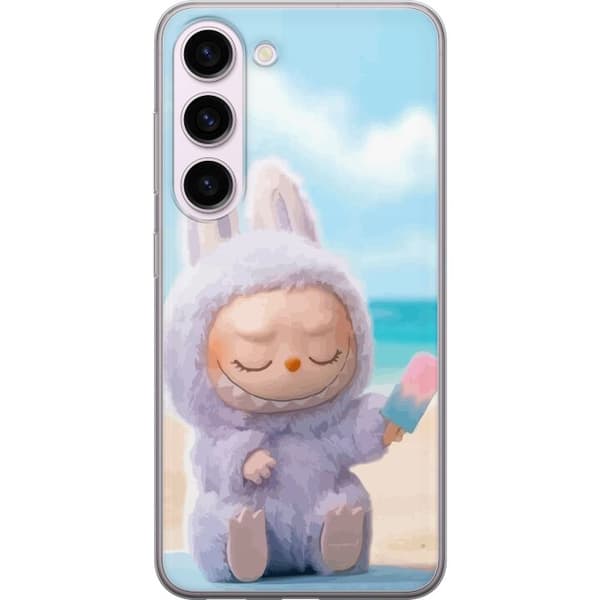 Samsung Galaxy S23 Gennemsigtig cover Labubu Lyserød Stemning