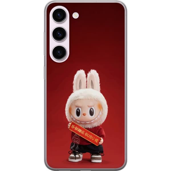 Samsung Galaxy S23 Gennemsigtig cover Pop Mart The Monsters Labubu Held og Lykke Vinyl Plysdukke
