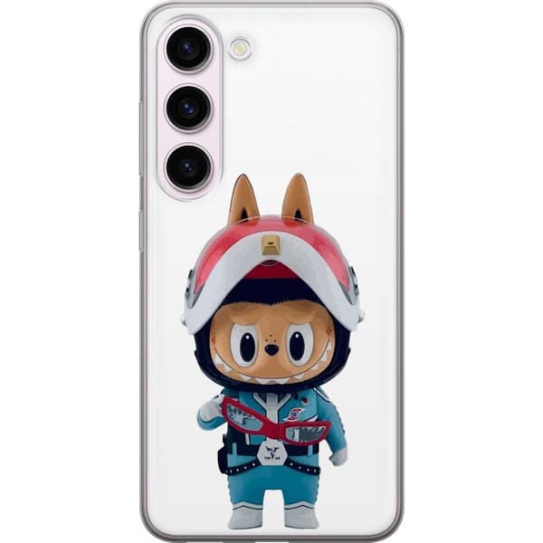 Samsung Galaxy S23 Gennemsigtig cover How2work Labubu Monstre x Ultraman Blue Figur