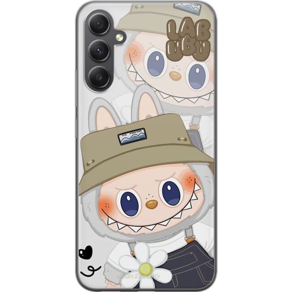 Samsung Galaxy S23 FE Gennemsigtig cover Labubu Minimal Mood - Enkel og stilren monsterdesign