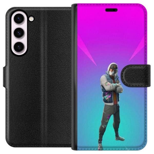 Samsung Galaxy S23+ Tegnebogsetui sort ridder fortnite