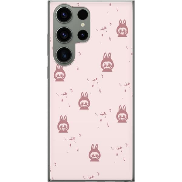 Samsung Galaxy S23 Ultra Gennemsigtig cover Labubu Neon Pop - Neonfarvet pop art monster