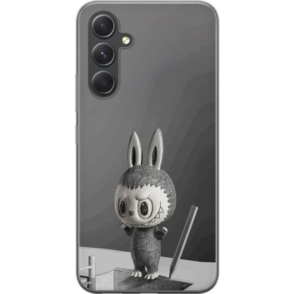 Samsung Galaxy S24 FE Gennemsigtig cover Pop Mart MEGA LABUBU LABUBU Sketch 1000%