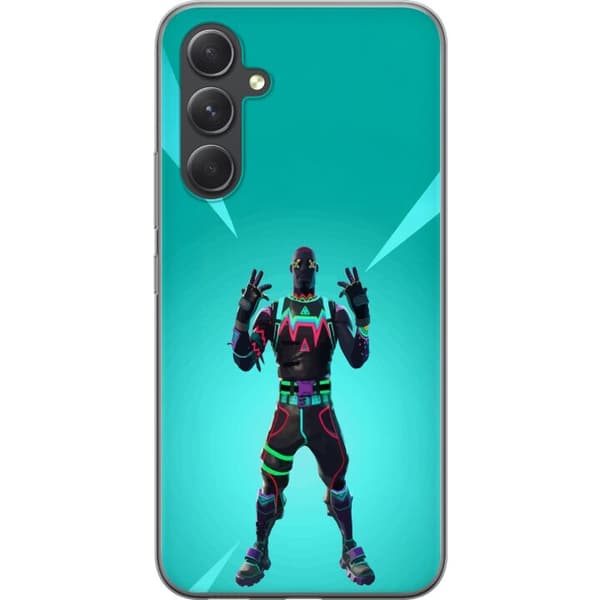 Samsung Galaxy S24 FE Gjennomsiktig deksel svart ridder fortnite