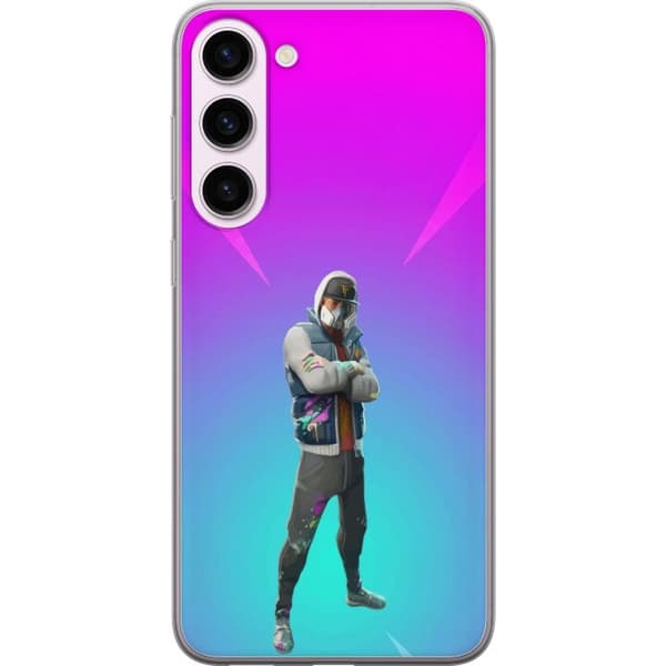 Samsung Galaxy S23+ Gjennomsiktig deksel svart ridder fortnite