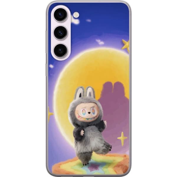 Samsung Galaxy S23+ Genomskinligt Skal Labubu Neon Pop – Neonfärgad pop art monster
