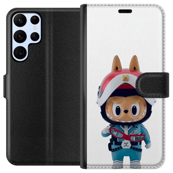 Samsung Galaxy S24 Ultra Lommeboketui How2work Labubu Monstrene x Ultraman Blue Figur