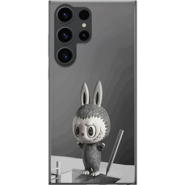 Samsung Galaxy S24 Ultra Gjennomsiktig deksel Pop Mart MEGA LABUBU LABUBU Sketch 1000%